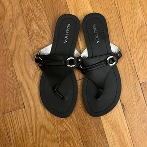 Black Nautica Sandals
